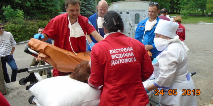 24 травня 2019 року в Синельниківській центральній районній лікарні були проведені навчання з цивільного захисту населення